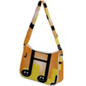 Abstract Anthropomorphic Art Zip Up Shoulder Bag View2