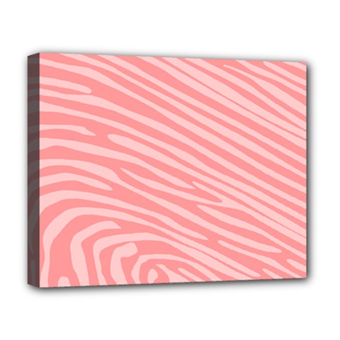 Pattern Texture Pink Deluxe Canvas 20  X 16  (stretched) by HermanTelo