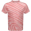 Pattern Texture Pink Men s Cotton Tee View1