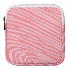 Pattern Texture Pink Mini Square Pouch by HermanTelo
