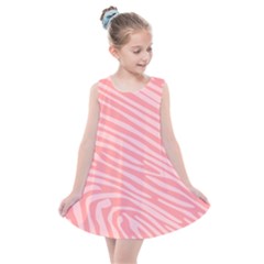 Pattern Texture Pink Kids  Summer Dress by HermanTelo