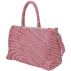 Pattern Texture Pink Duffel Travel Bag by HermanTelo