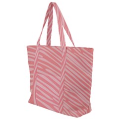 Pattern Texture Pink Zip Up Canvas Bag by HermanTelo