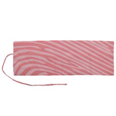Pattern Texture Pink Roll Up Canvas Pencil Holder (m) by HermanTelo
