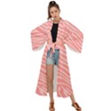 Pattern Texture Pink Maxi Kimono View1