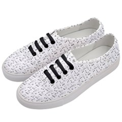 Music Notes Background Wallpaper Women s Classic Low Top Sneakers by HermanTelo