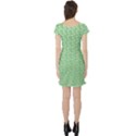 Background Polka Green Short Sleeve Skater Dress View2