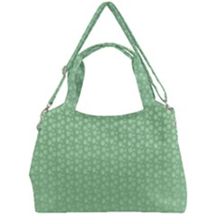 Background Polka Green Double Compartment Shoulder Bag by HermanTelo