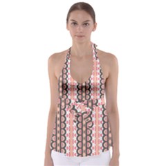 Wallpaper Cute Pattern Babydoll Tankini Top