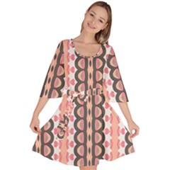 Wallpaper Cute Pattern Velour Kimono Dress