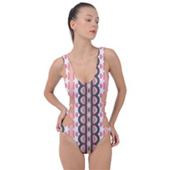 Wallpaper Cute Pattern Side Cut Out Swimsuit