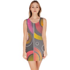 Abstract Colorful Background Grey Bodycon Dress