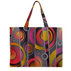 Abstract Colorful Background Grey Zipper Mini Tote Bag