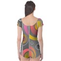 Abstract Colorful Background Grey Boyleg Leotard  View2