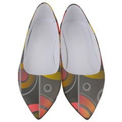 Abstract Colorful Background Grey Women s Low Heels