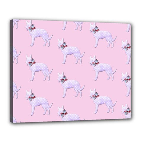 Dogs Pets Anima Animal Cute Canvas 20  X 16  (stretched) by HermanTelo