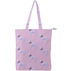 Dogs Pets Anima Animal Cute Double Zip Up Tote Bag