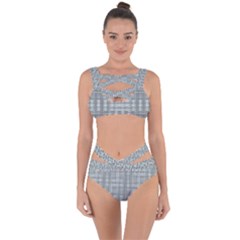 Pattern Shapes Bandaged Up Bikini Set 