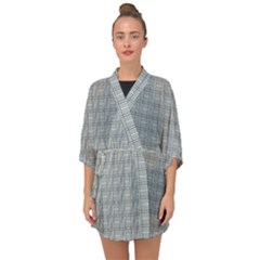 Pattern Shapes Half Sleeve Chiffon Kimono