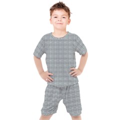 Pattern Shapes Kids  Tee And Shorts Set