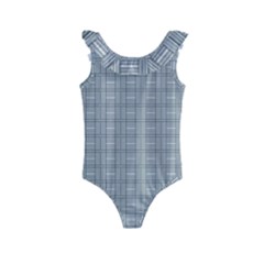 Pattern Shapes Kids  Frill Swimsuit