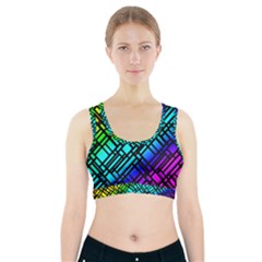 Background Texture Colour Sports Bra With Pocket by HermanTelo