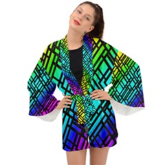 Background Texture Colour Long Sleeve Kimono by HermanTelo