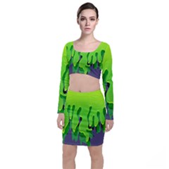 Slimed Top And Skirt Sets