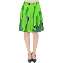 Slimed Velvet High Waist Skirt