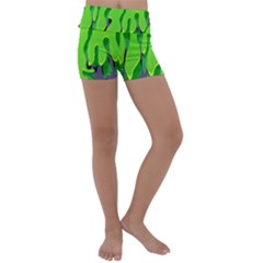 Slimed Kids  Lightweight Velour Yoga Shorts by VeataAtticus