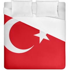 Flag Of Turkey Duvet Cover (king Size) by abbeyz71