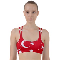 Flag Of Turkey Line Them Up Sports Bra by abbeyz71