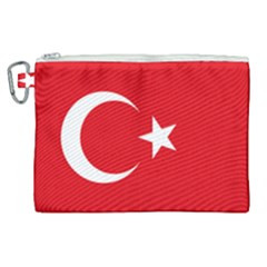 Flag Of Turkey Canvas Cosmetic Bag (xl) by abbeyz71