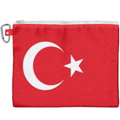 Flag Of Turkey Canvas Cosmetic Bag (xxxl) by abbeyz71