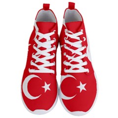 Flag Of Turkey Men s Lightweight High Top Sneakers by abbeyz71