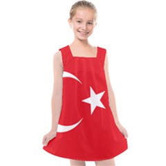 Flag Of Turkey Kids  Cross Back Dress by abbeyz71