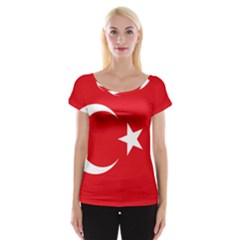 National Cockade Of Turkey Cap Sleeve Top by abbeyz71