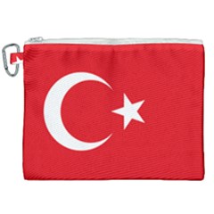 National Cockade Of Turkey Canvas Cosmetic Bag (xxl) by abbeyz71