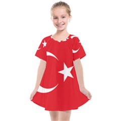 National Cockade Of Turkey Kids  Smock Dress by abbeyz71