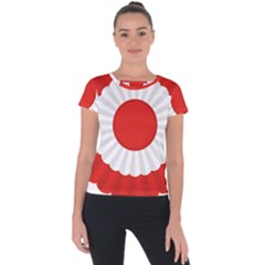 National Cockade Of Turkey Short Sleeve Sports Top 