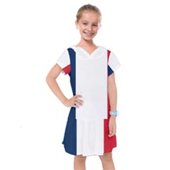 Flag Of France Kids  Drop Waist Dress by abbeyz71