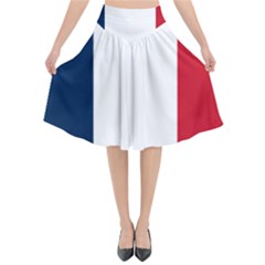 Flag Of France Flared Midi Skirt by abbeyz71