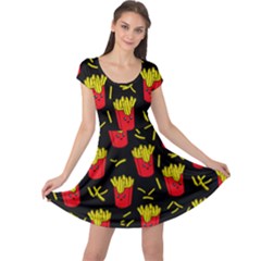 Junk Food French Fries Cap Sleeve Dress by trulycreative