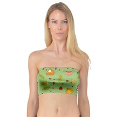 Thanksgiving Turkey Pattern Bandeau Top by Valentinaart