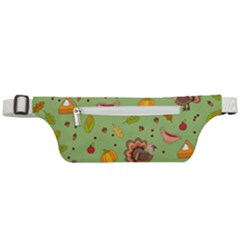 Thanksgiving Turkey Pattern Active Waist Bag by Valentinaart