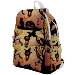 Funny Halloween Design, Pumpkin, Cat, Owl And Crow Top Flap Backpack by FantasyWorld7