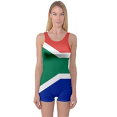 South Africa Flag One Piece Boyleg Swimsuit by FlagGallery