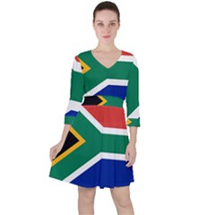 South Africa Flag Ruffle Dress by FlagGallery