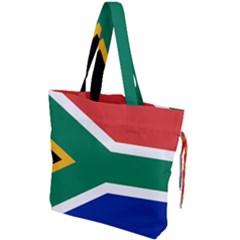 South Africa Flag Drawstring Tote Bag by FlagGallery