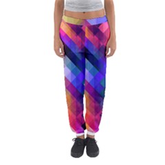 Abstract Background Colorful Pattern Women s Jogger Sweatpants by HermanTelo